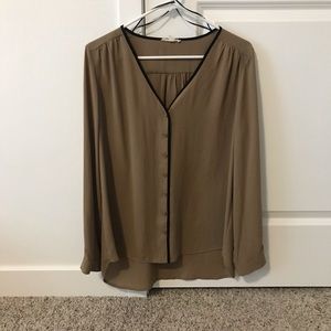 Sheer button down blouse